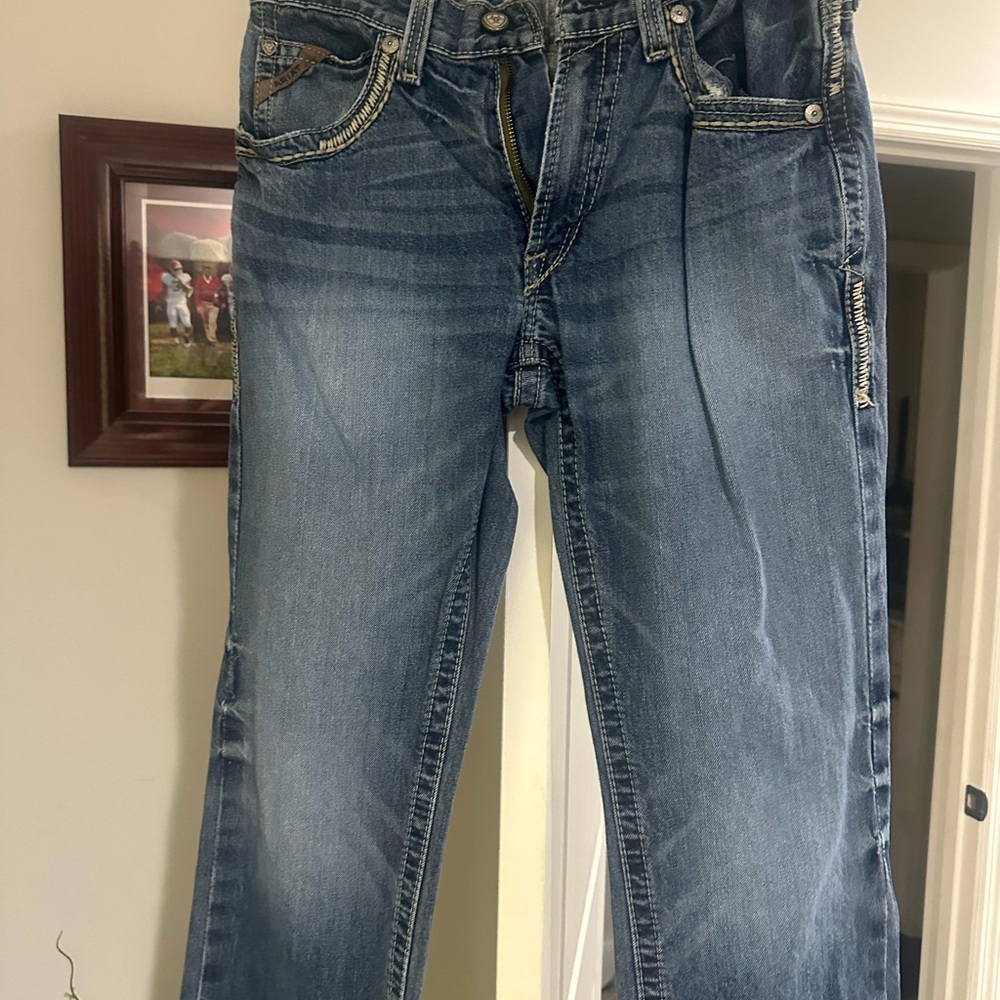 Ariat Blue Relaxed Fit Jeans with Classic Fading